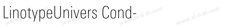 LinotypeUnivers Cond字体转换